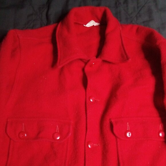 Vintage Boy Scouts America Official Jacket Shacket Wool Patches - Picture 5 of 8